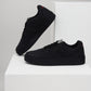 Men's Black Solid Sneakers - Style View