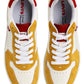 Men's Mustard Colorblock Sneakers - FrontSet View