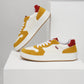Men's Mustard Colorblock Sneakers - Style View