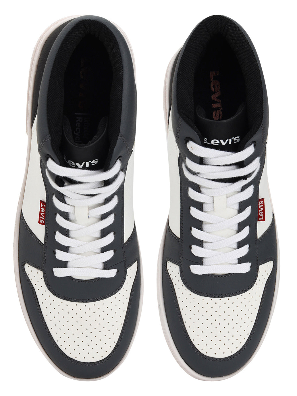 Men's Grey Colorblock Sneakers - FrontSet View