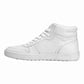 Men's White Solid Boots - Side View