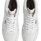 Men's White Solid Boots - FrontSet View