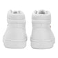 Men's White Solid Boots - Back View