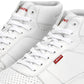 Men's White Solid Boots - Detail View