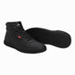 Men's Black Solid Boots - Top View