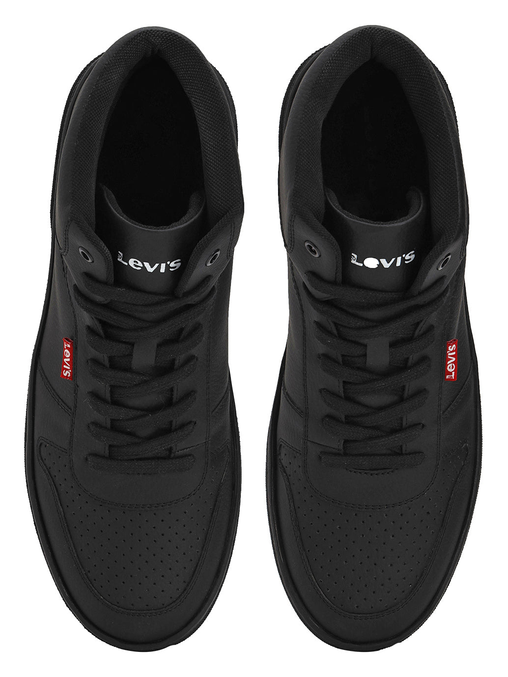 Men's Black Solid Boots - FrontSet View