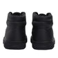 Men's Black Solid Boots - Back View