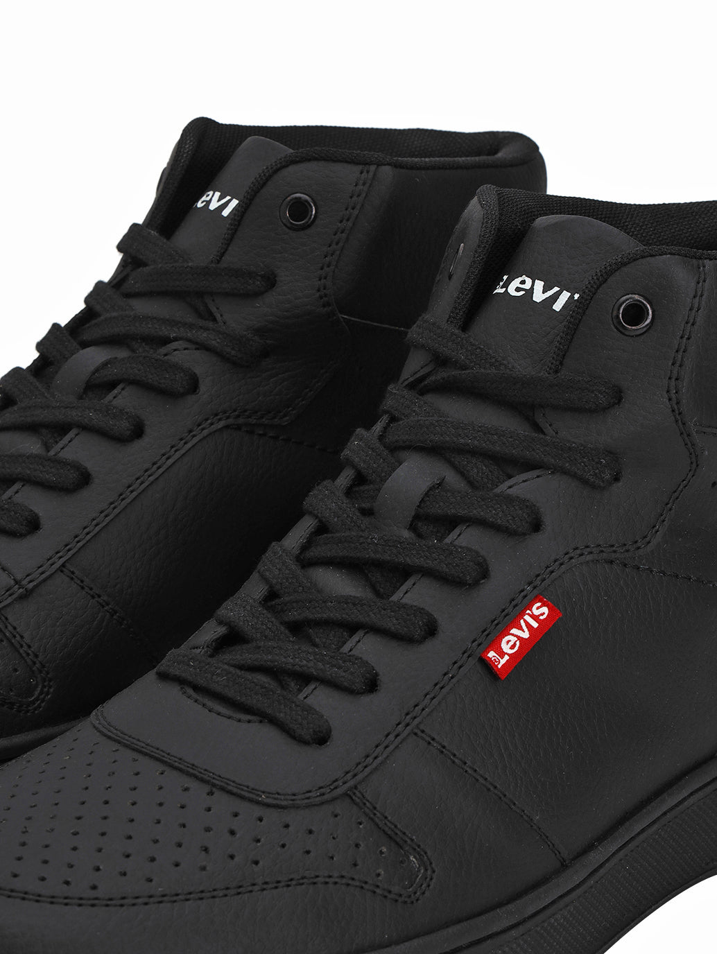 Men's Black Solid Boots - Detail View