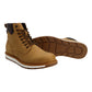 Men's Tan Solid Boots - Top View