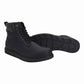 Men's Black Solid Boots - Top View