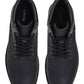 Men's Black Solid Boots - FrontSet View