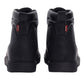 Men's Black Solid Boots - Back View