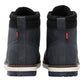 Men's Blue Solid Boots - Back View