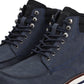 Men's Blue Solid Boots - Detail View