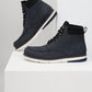 Men's Blue Solid Boots - Style View