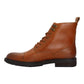 Men's Brown Solid Boots - Side View