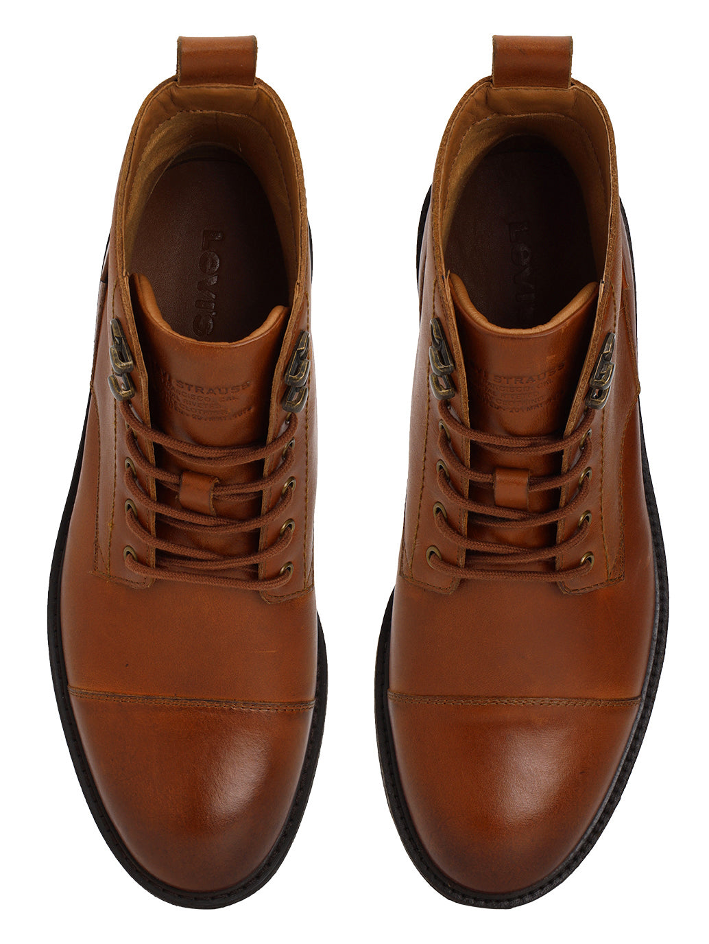 Men's Brown Solid Boots - FrontSet View