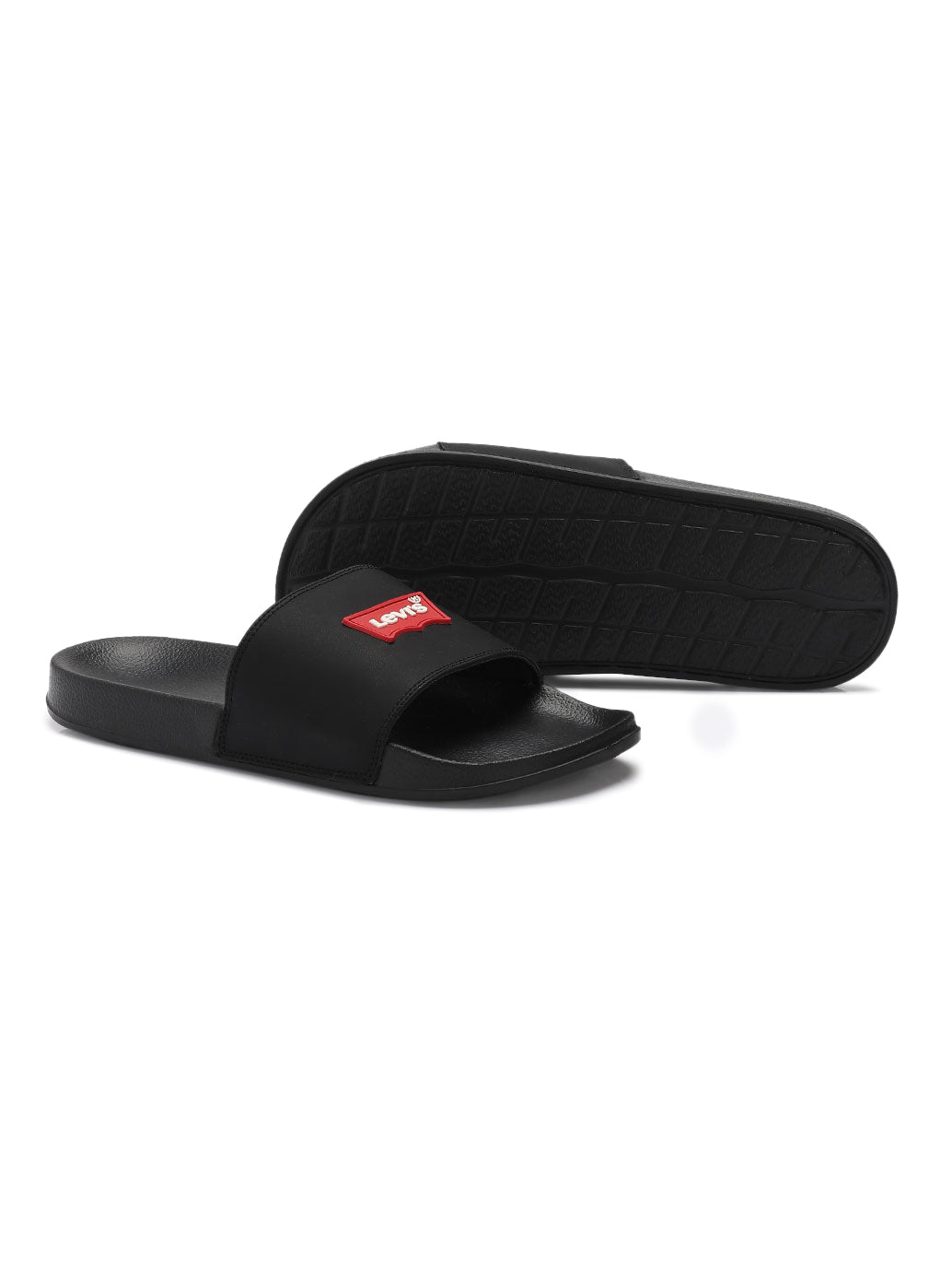 Men's Brand Logo Slides - Top View