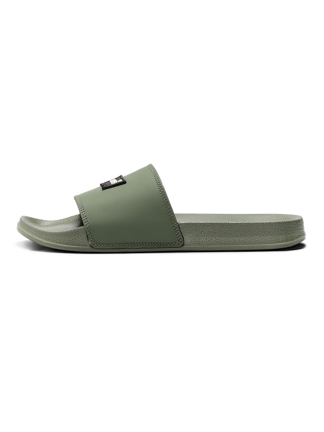 Men's Brand Logo Slides - Side View