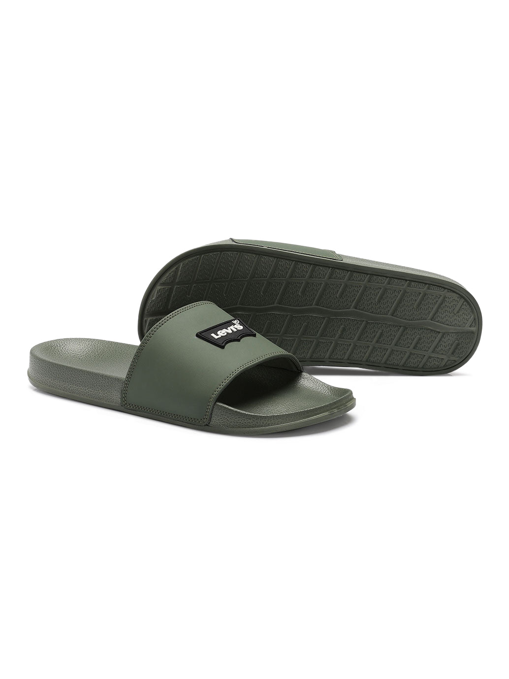 Men's Brand Logo Slides - Top View
