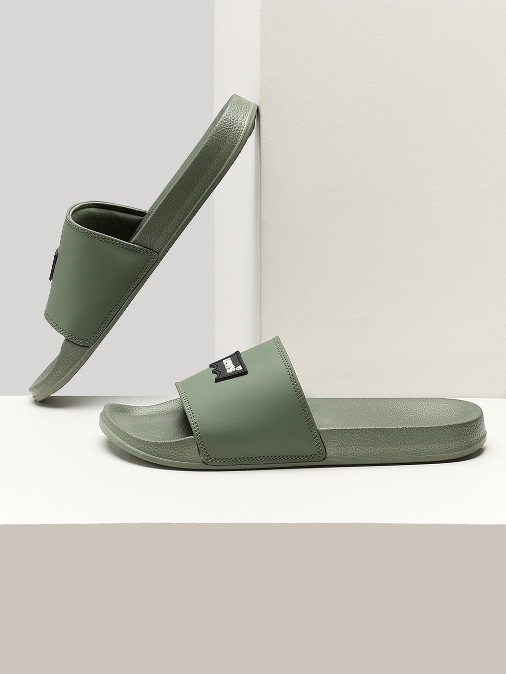 Men's Brand Logo Slides - Style View