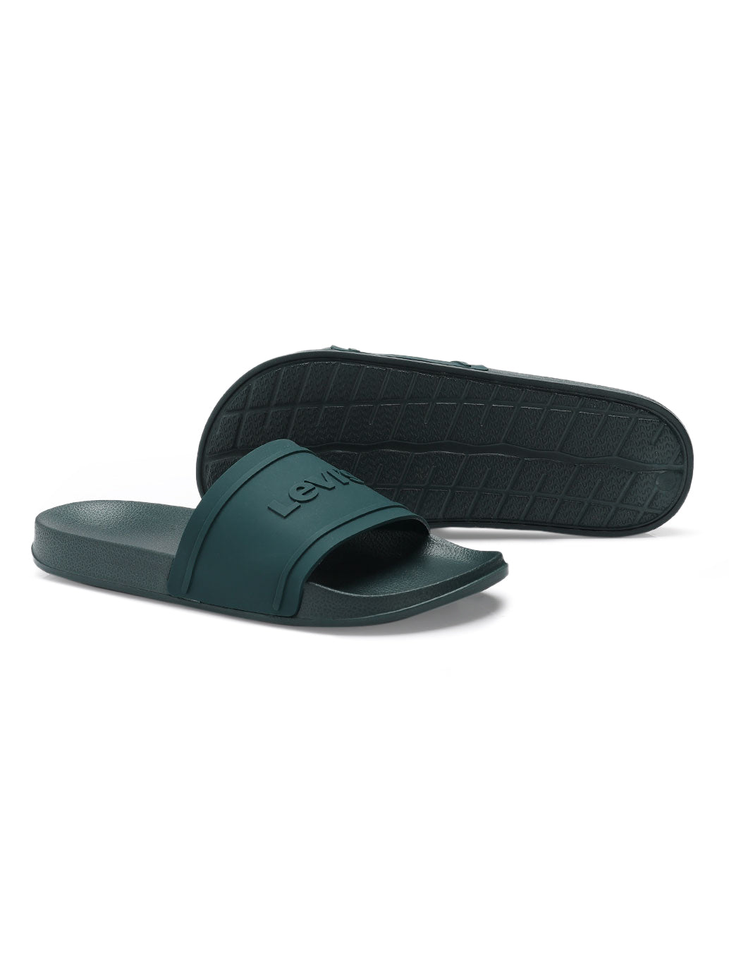 Men's Brand Logo Slides - Top View