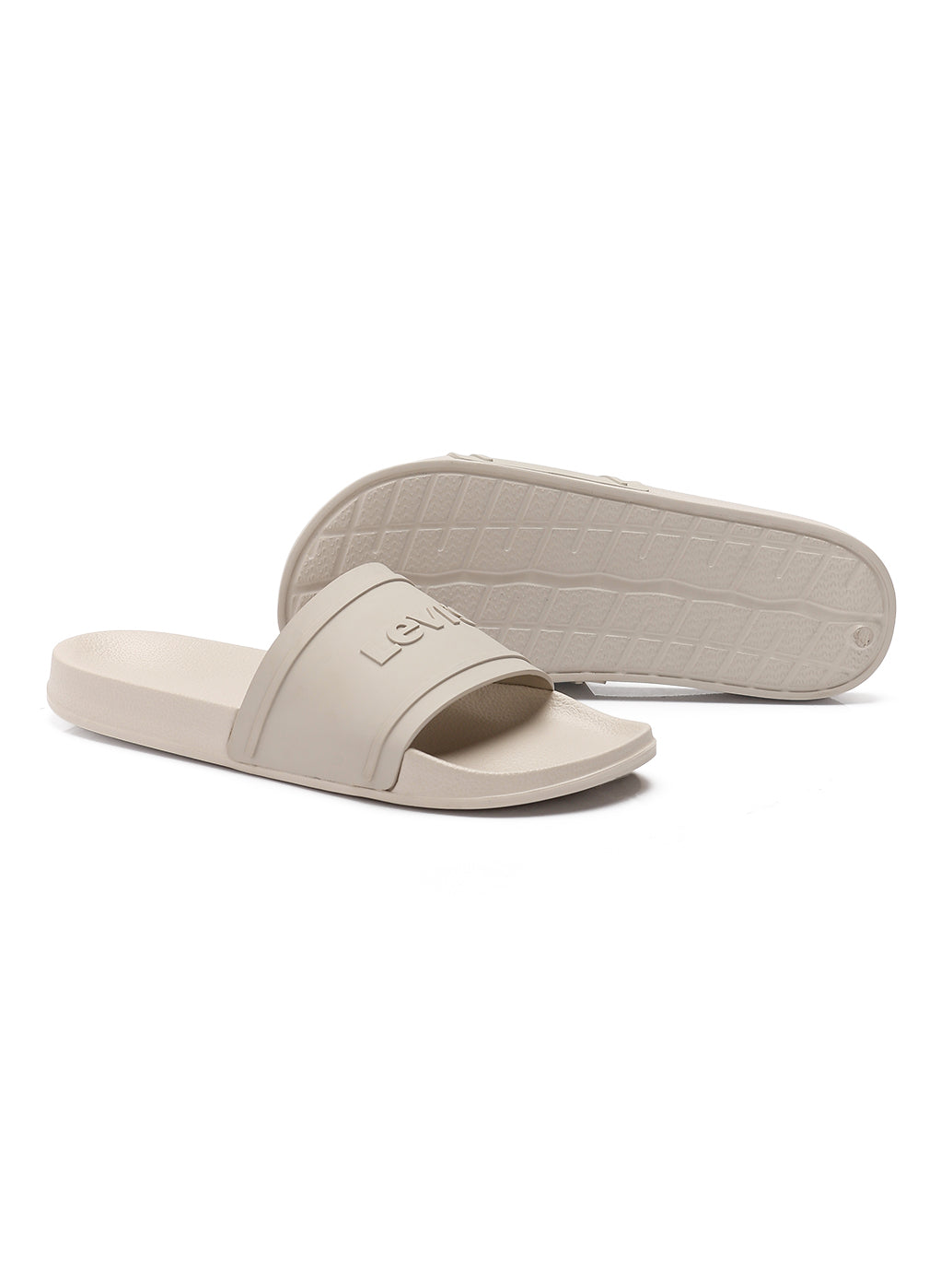 Men's Brand Logo Slides - Top View