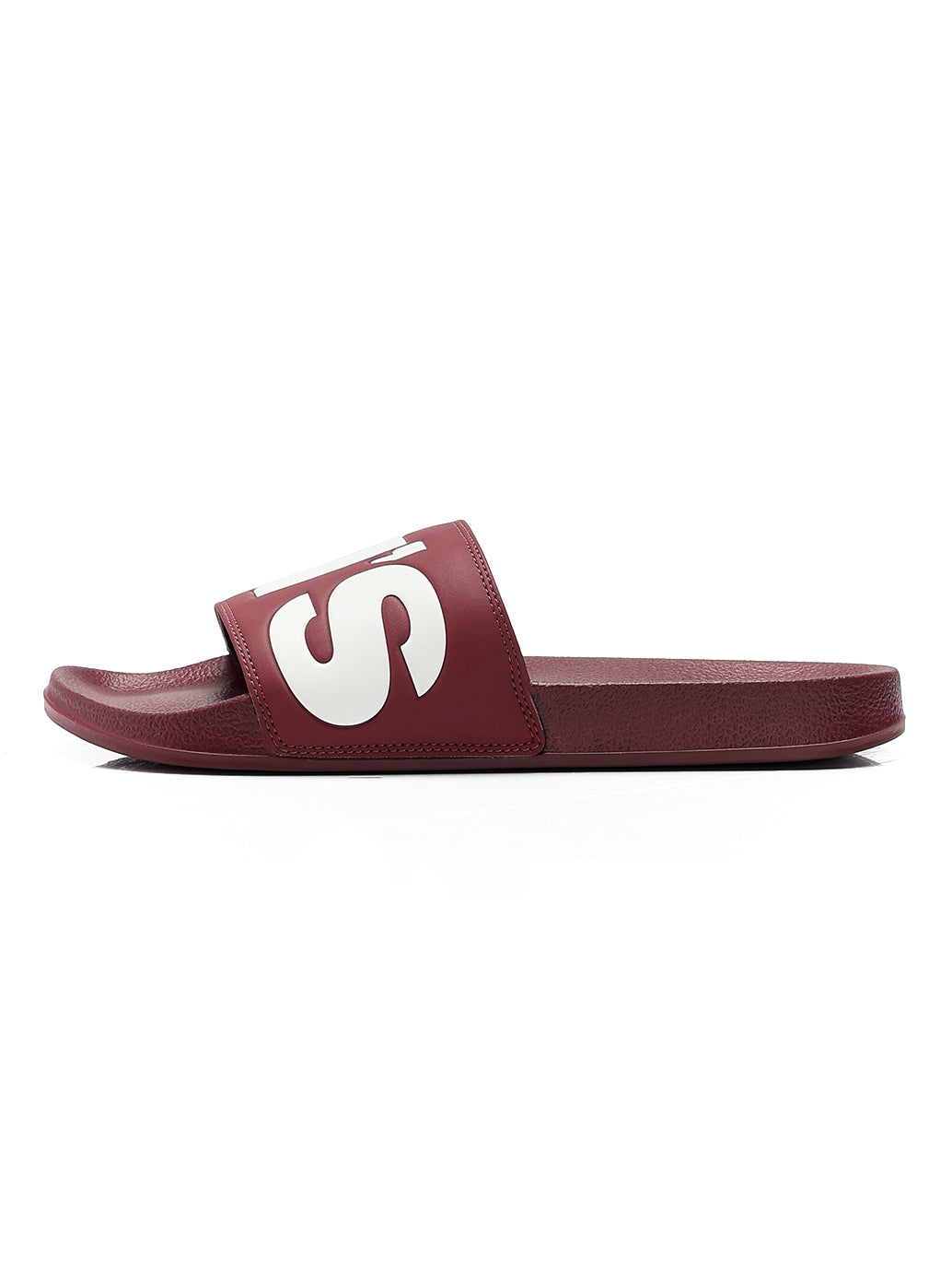 Men's Brand Logo Slides - Side View