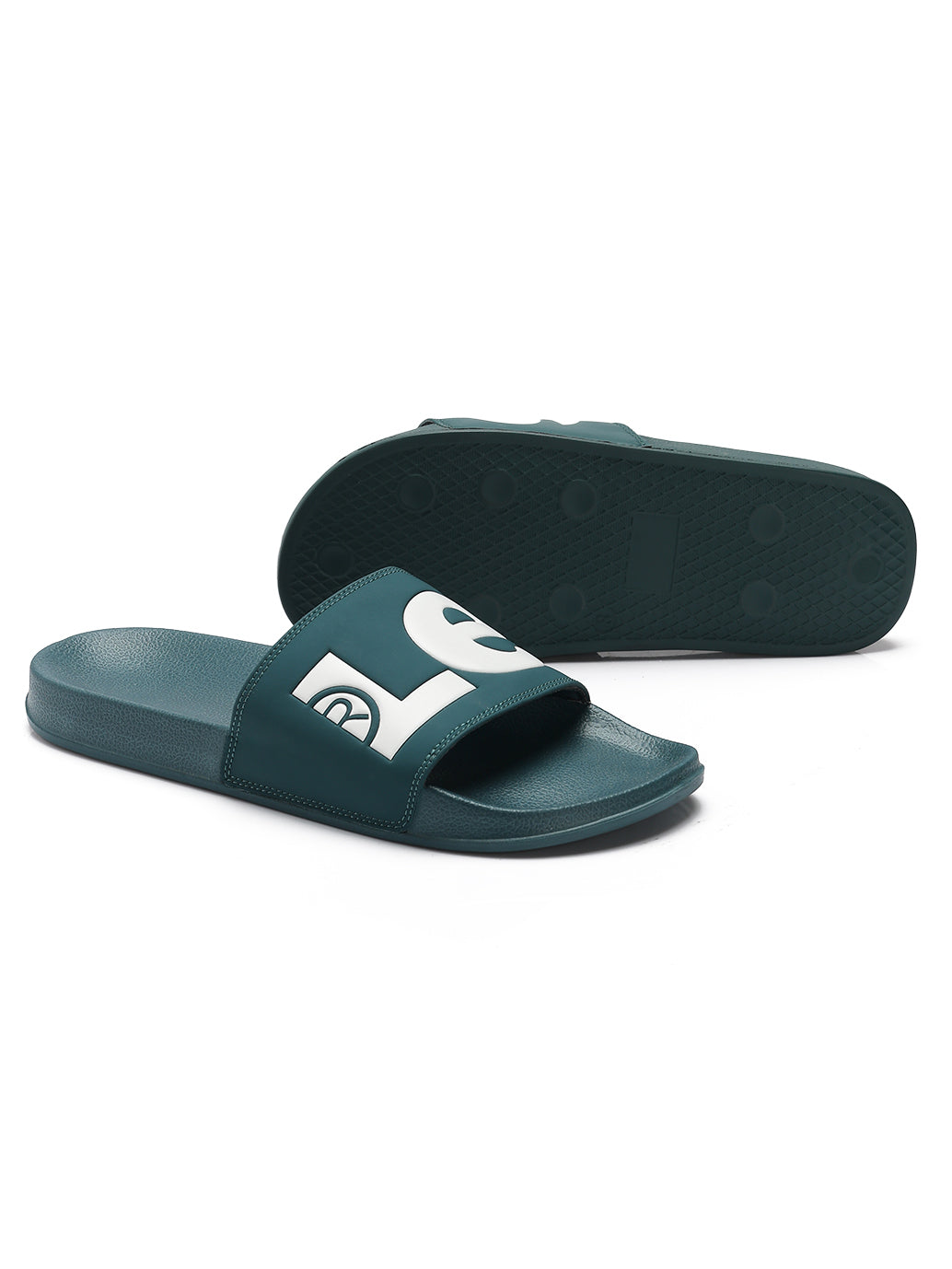 Men's Brand Logo Slides - Top View