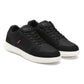 Men's Black Casual Sneakers - Font View