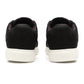 Men's Black Casual Sneakers - Back View