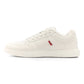 Men's White Casual Sneakers - Side View