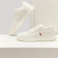 Men's White Casual Sneakers - Style View