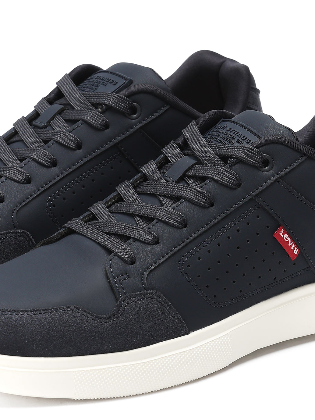 Men's Navy Casual Sneakers - Detail View