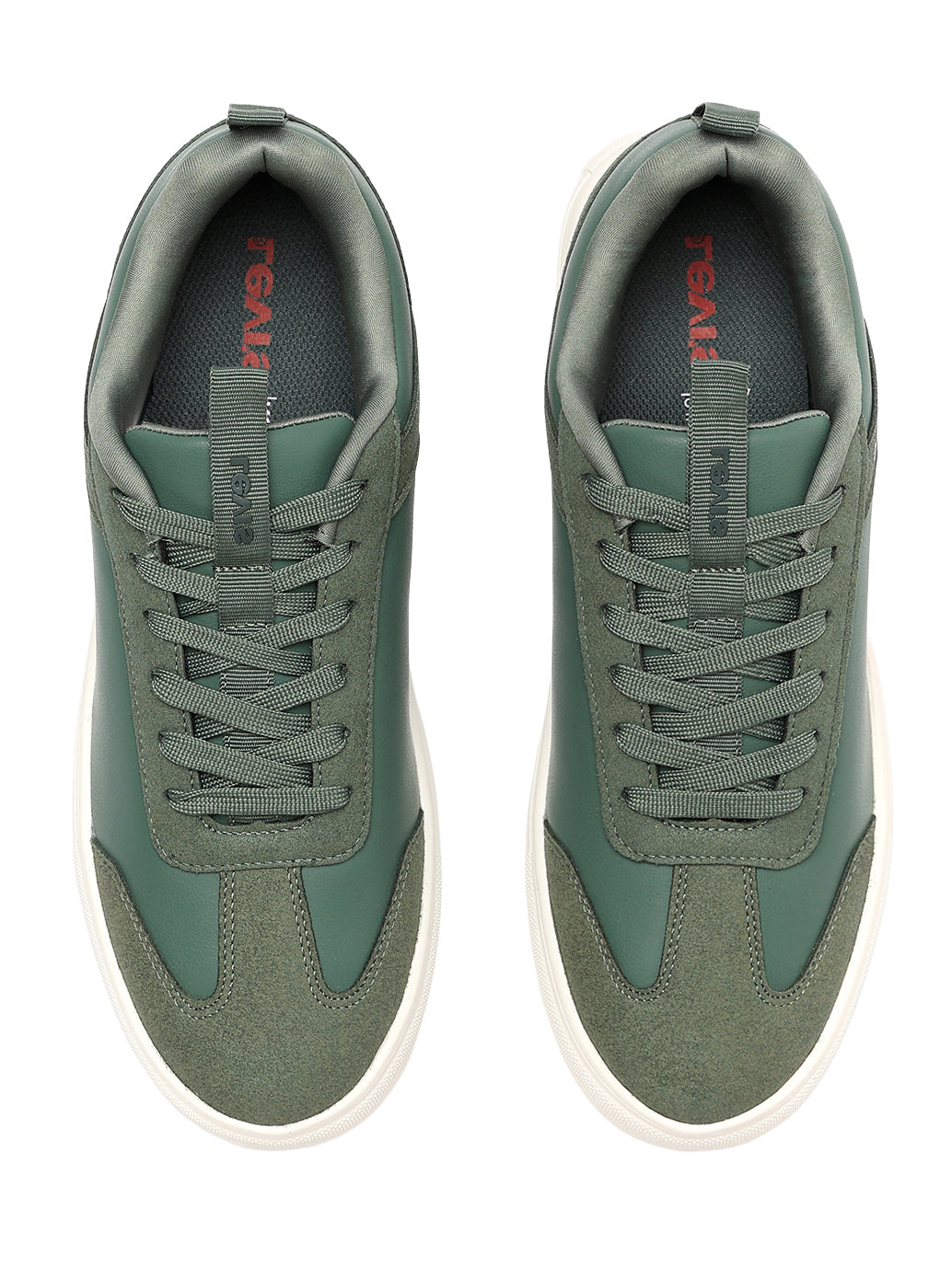 Men's Colorblock Green Sneakers - FontSet View