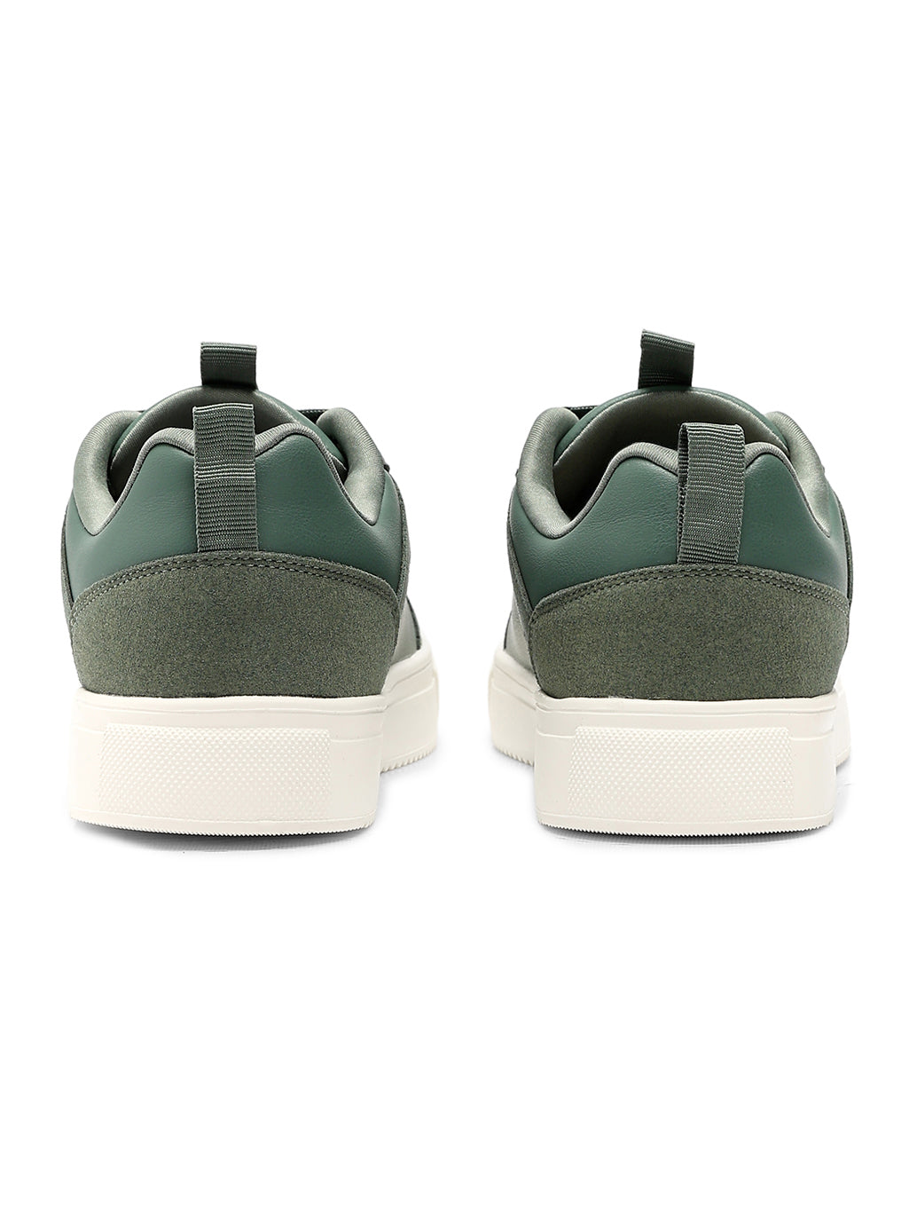 Men's Colorblock Green Sneakers - Back View