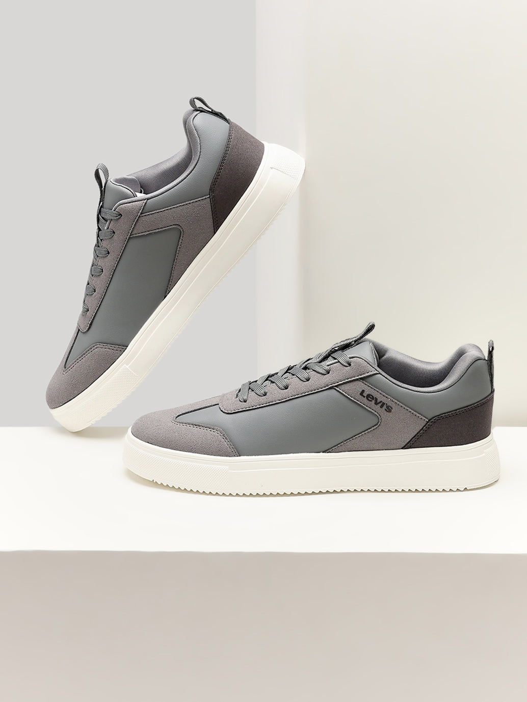 Men's Colorblock Grey Sneakers