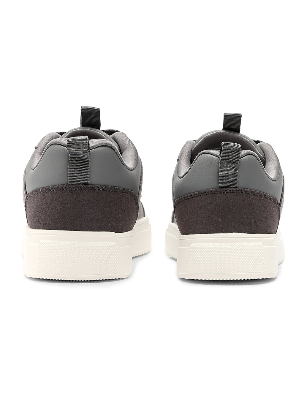Men's Colorblock Grey Sneakers - Back View