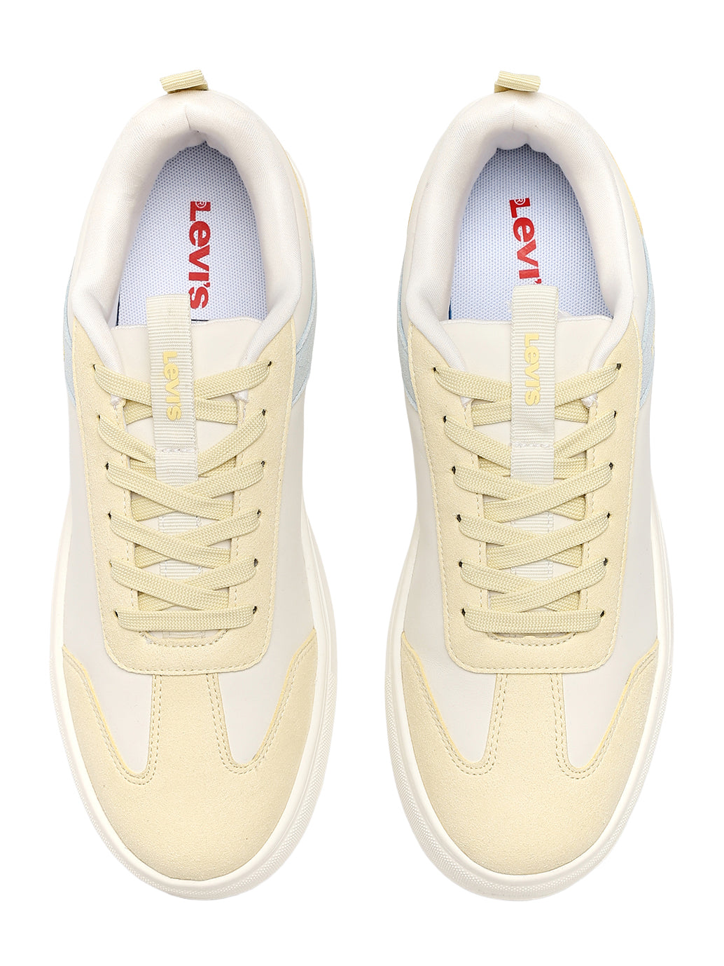 Men's Colorblock White Sneakers - FontSet View