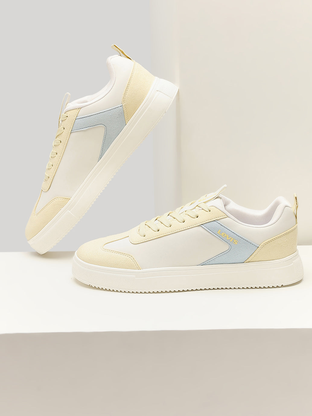 Men's Colorblock White Sneakers
