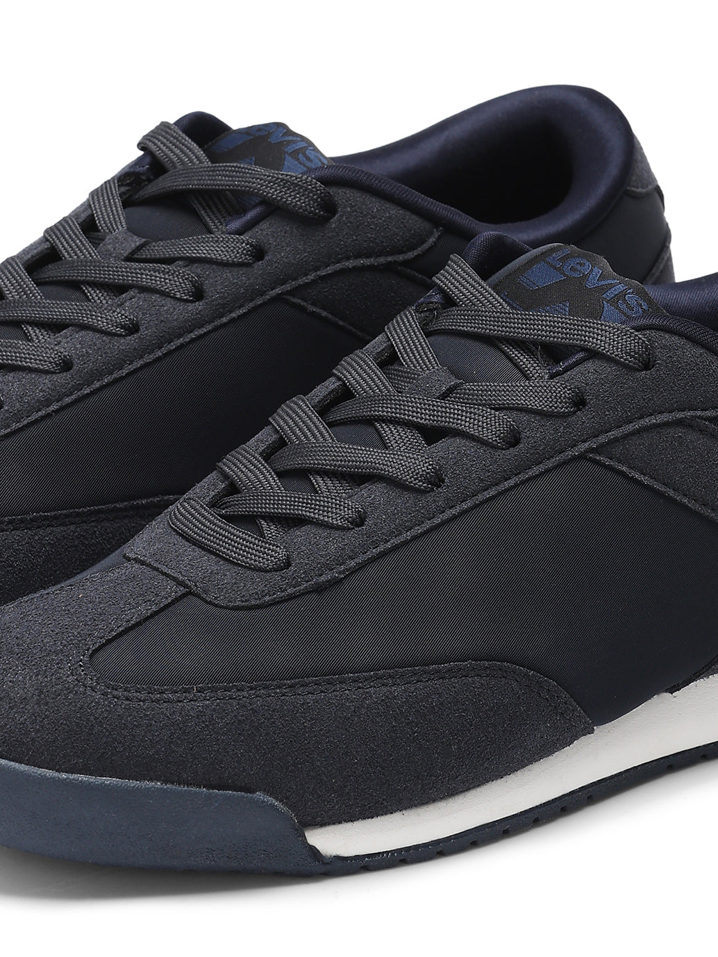 Men's Colorblock Navy Sneakers - Detail View