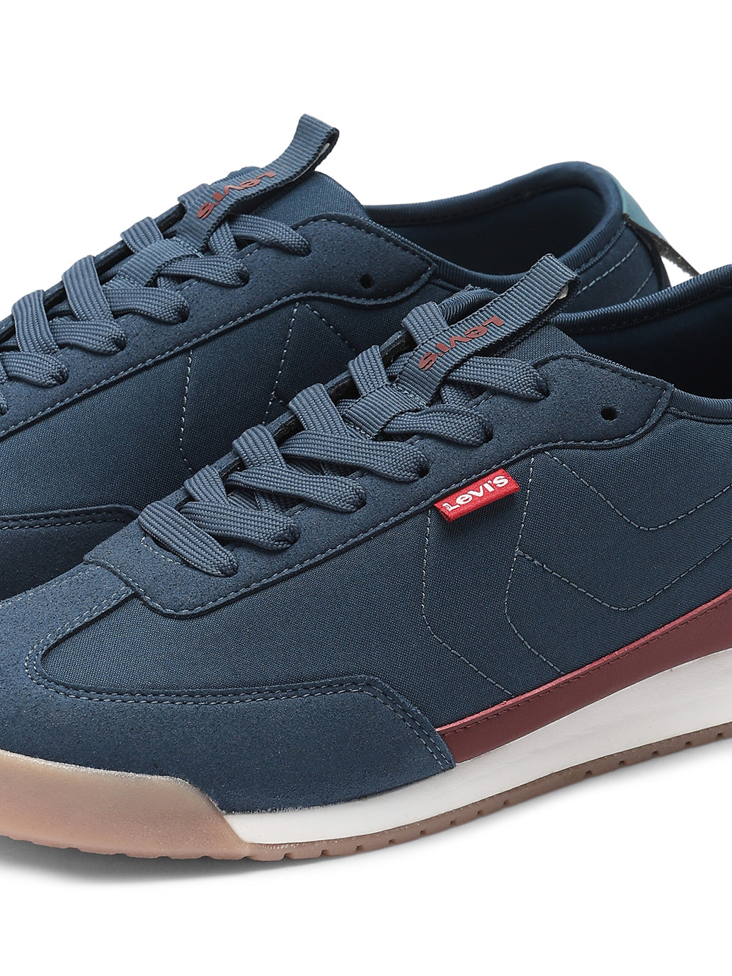 Men's Blue Casual Sneakers - Detail View