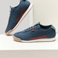 Men's Blue Casual Sneakers - Style View
