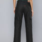 Women's Mid Rise Black Cargo Trousers - 88a1037aebb98fe0e38c557a9e2bf530 View