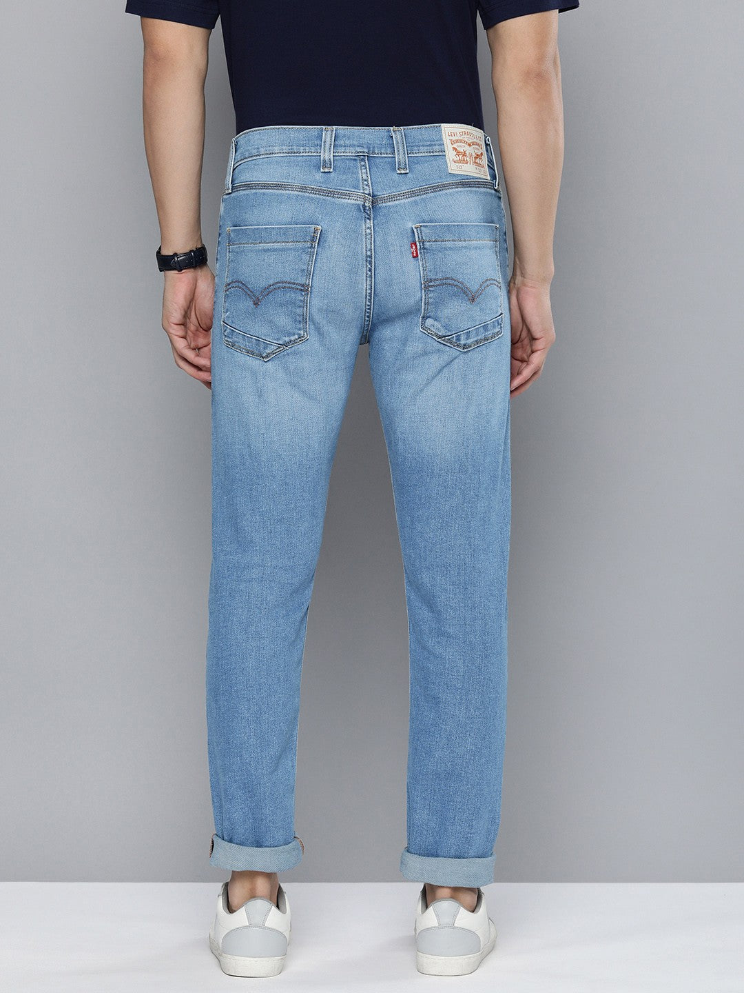 Men's 512 Blue Slim Tapered Fit Mid Rise Jeans - 8b8d62ee-3a05-4ea3-af79-15f8380839311692013565915-Levis-Men-Jeans-7051692013565364-3 View