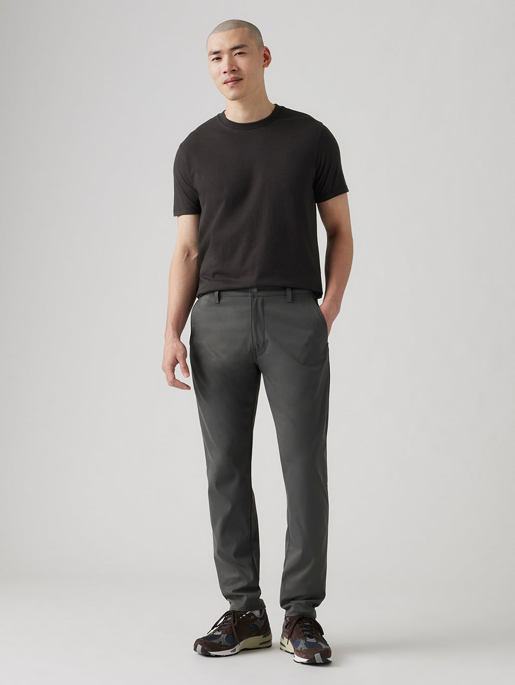 Men's Grey Straight Fit Tech Pants - 8bf227f08dd8a92343d4d766a103edbb View