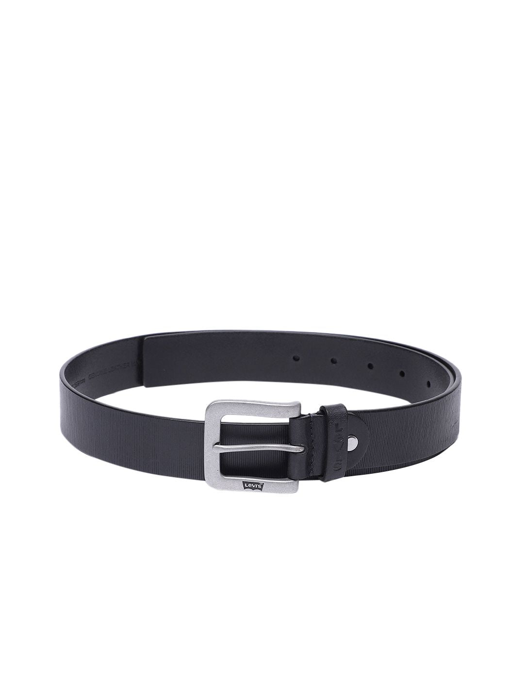 Men's Blue Textured Belt - 948f6ab4-b369-4136-b6ea-be01e5cafbf91742204232676-Men-Textured-Leather-Belt-3391742204232427-1 View