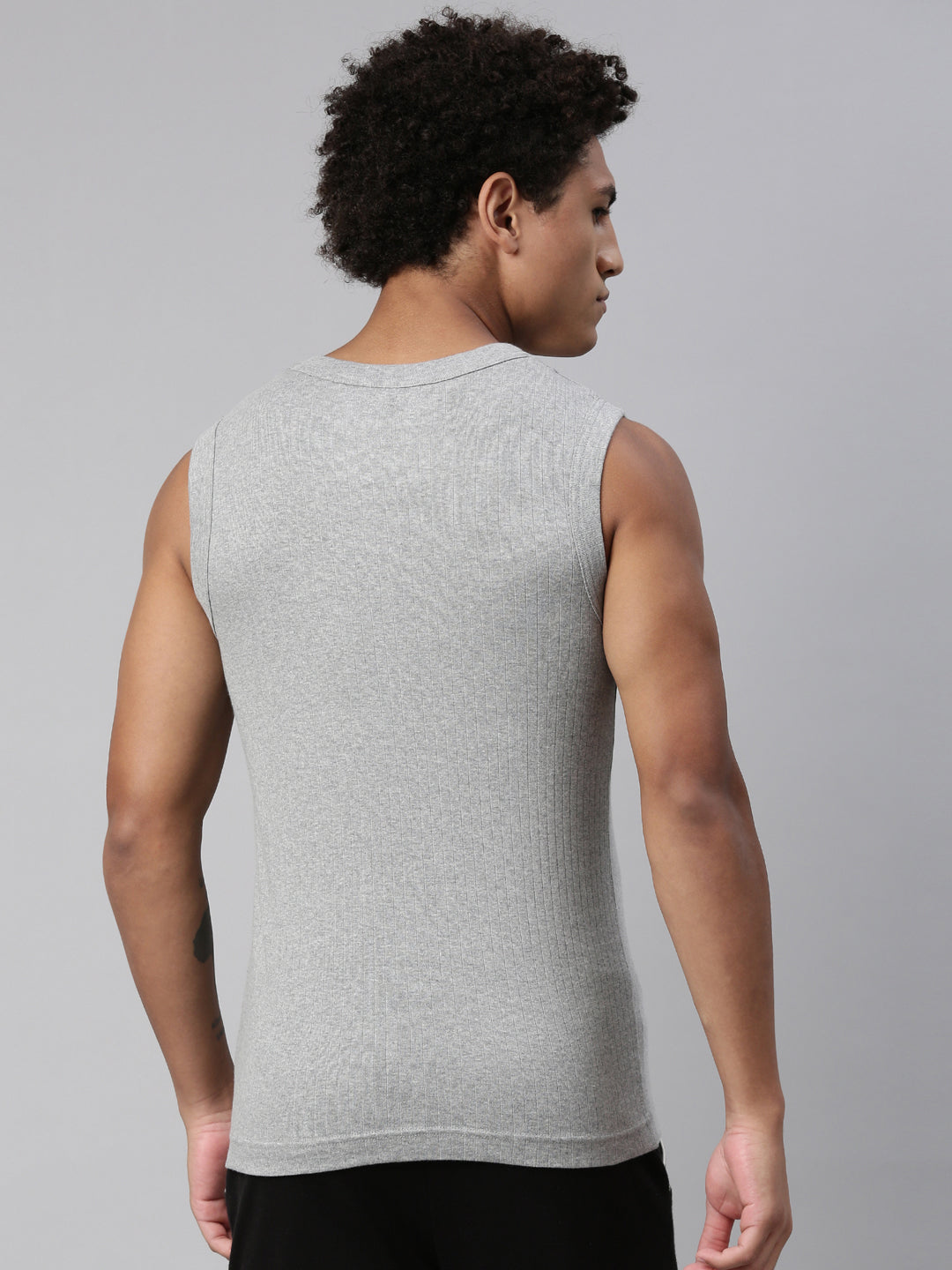 Men's Solid Vest - 5da59c53-25db-4707-9c5a-6c3ba1be01d3 View