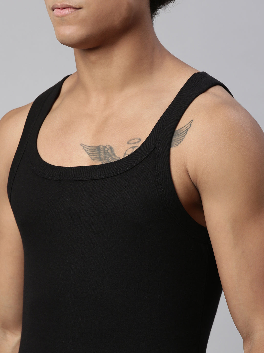 Men's Solid Vest - 1b077a7c-006e-4c7b-beb5-4b5aa068d220 View