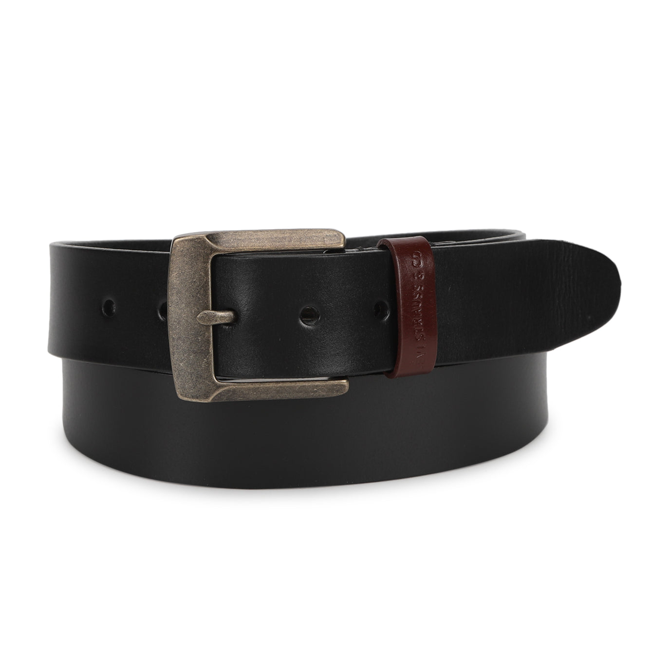 Men's Black Solid Belt - 99293f3f-fefa-4120-ac3e-51e083fcaf36 View